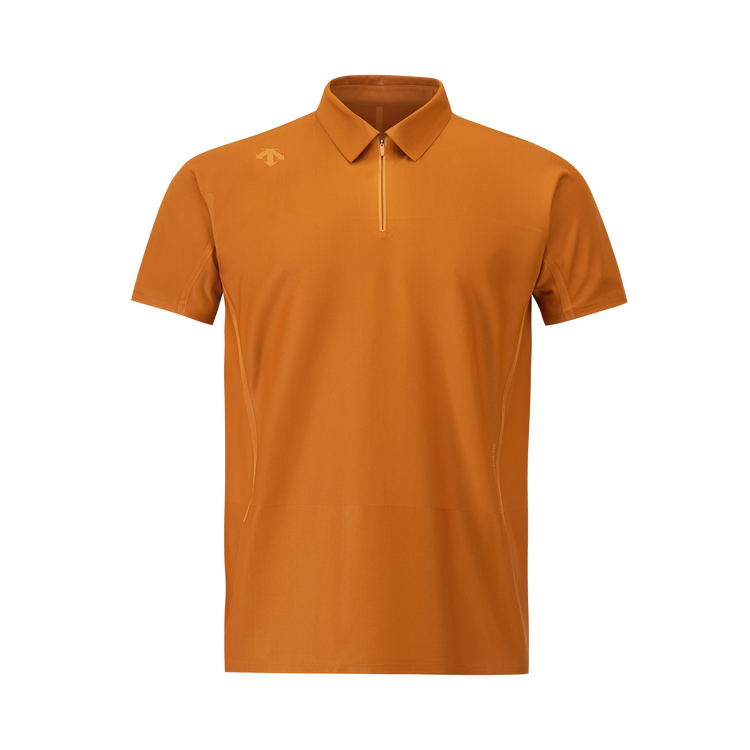 

Тренировочная короткая рукав поло мужская DESCENTE, Mu-Mustard