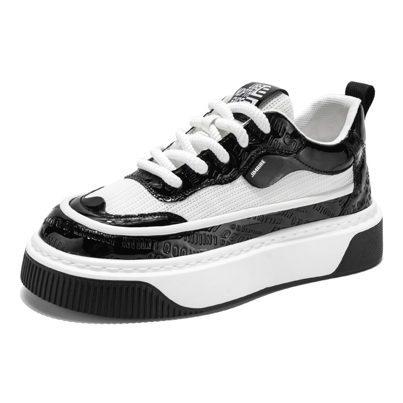 

King Jinmai Мужские скейтерские кроссовки низкие бело-черные, цвет White Black