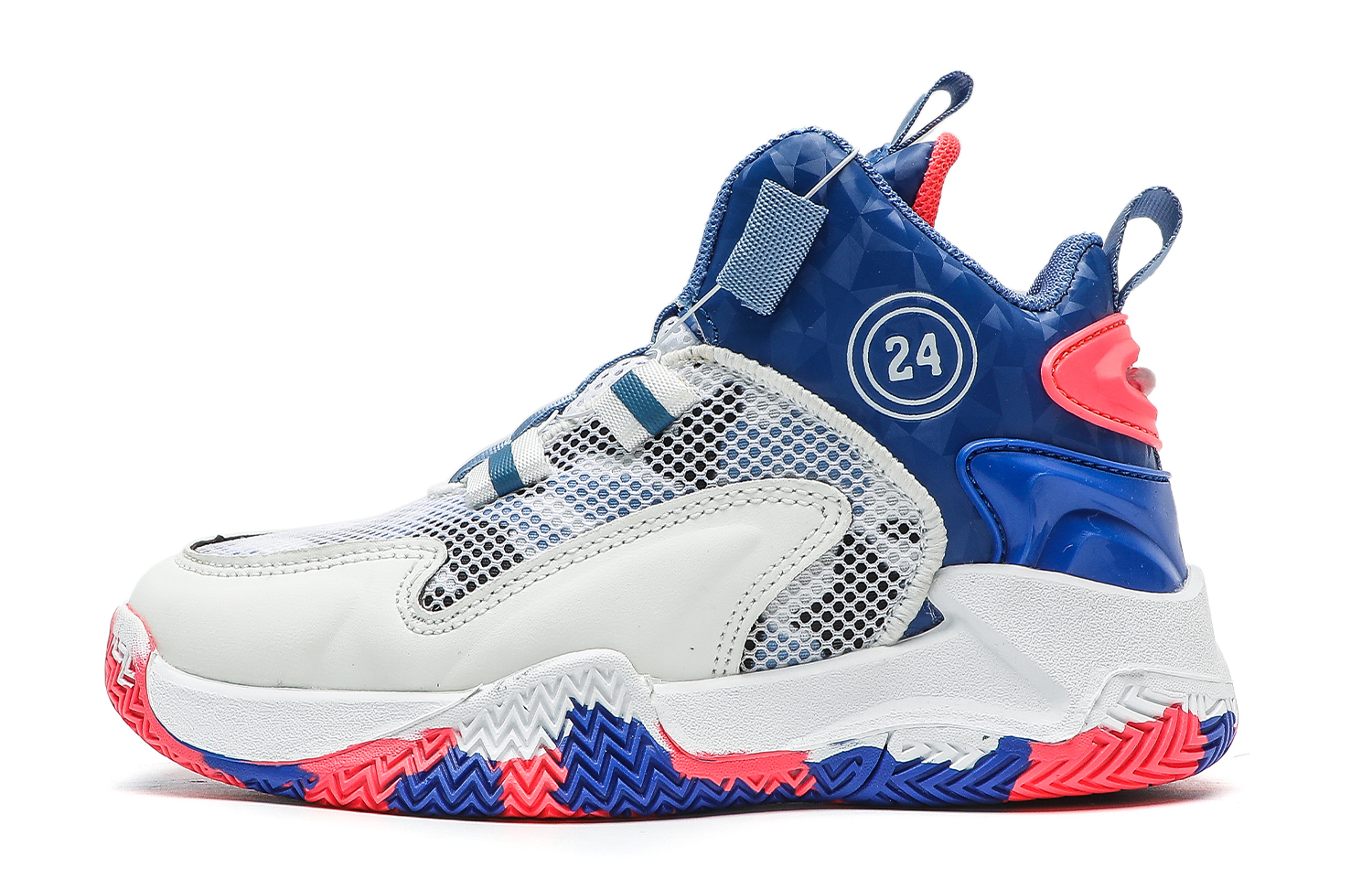 

Амортизаторы с противоскользящими и устойчивыми к истиранию свойствами детские баскетбольные кроссовки kids' IMAU, белый