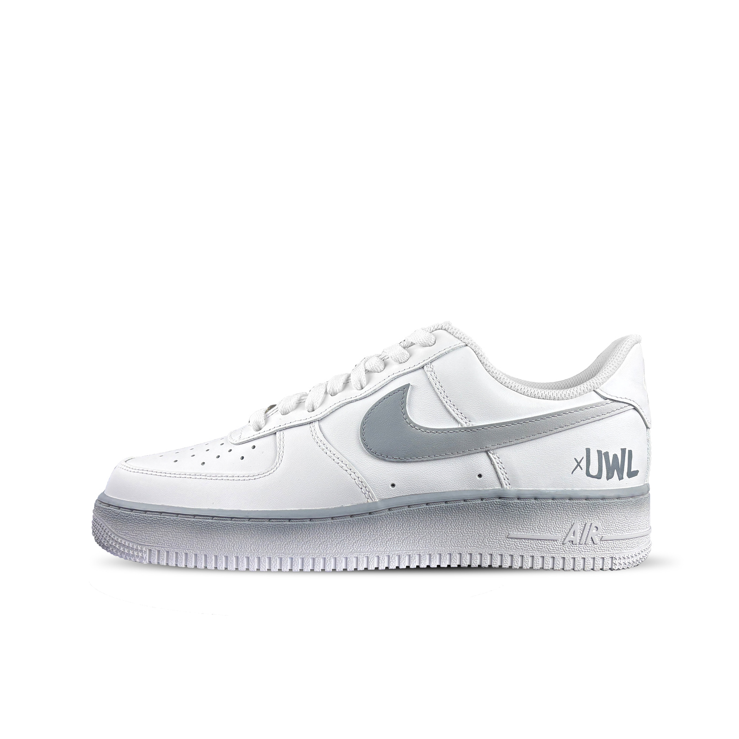 

Nike Кроссовки Air Force 1 Slip Resistant Abrasion Resistant с противоскользящей и устойчивой к истиранию подошвой, низкие, унисекс, серо-белые, цвет Gray White