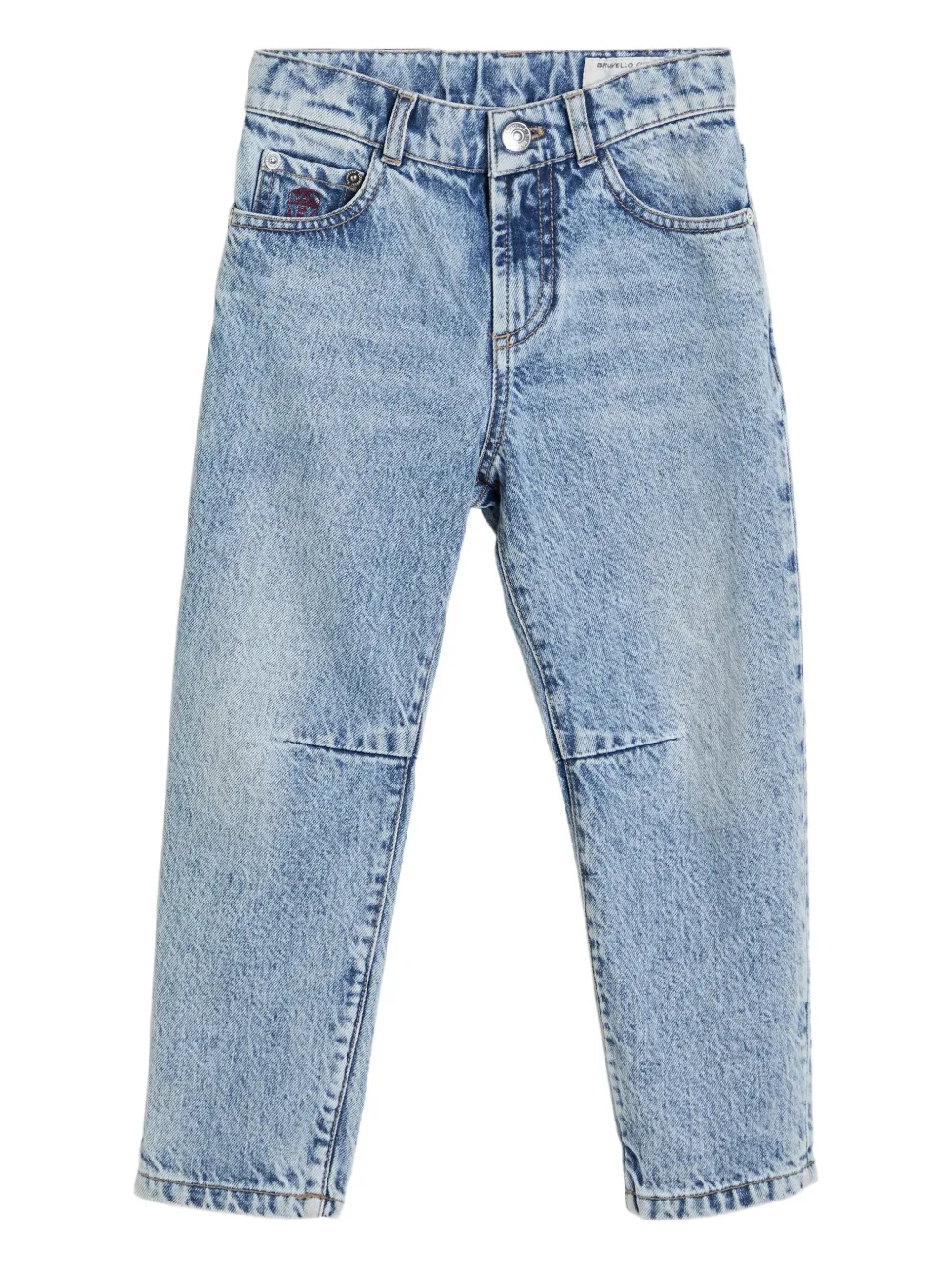 

Джинсы с пятью карманами Brunello Cucinelli Kids, синий