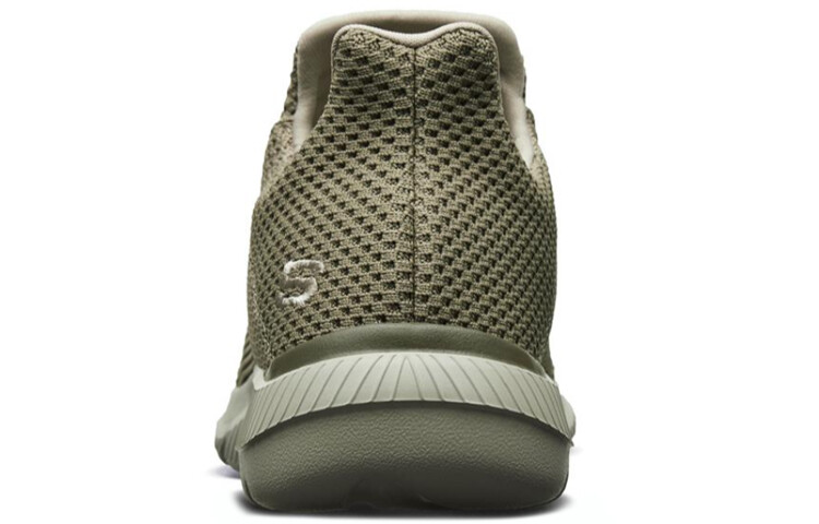 Кроссовки Ingram для бега мужские с низким верхом серо-коричневые Skechers — фото 4
