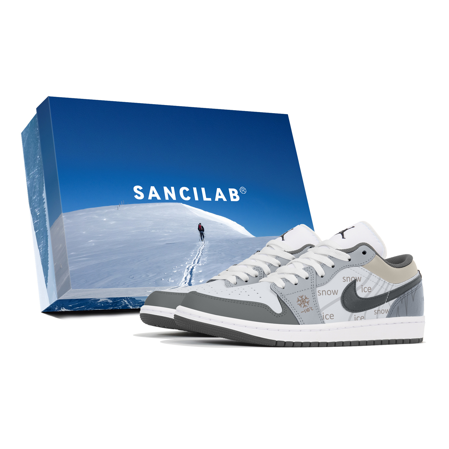 

Кроссовки баскетбольные мужские low-top Air 1 Cushioning антискользящие износостойкие винтажные Gray Jordan, серый