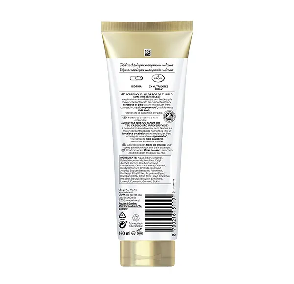 Кондиционер для восстановления волос Molecular Bond Repair Pantene, 160 ml — фото 2