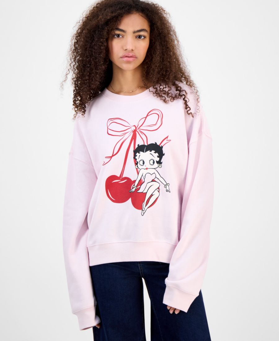 

Детская толстовка с графическим принтом "Бетти Буп и вишня" Grayson Threads, The Label, Pink