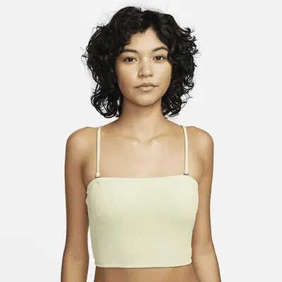 

Топ для плавания Nike Women's Bandeau Midkini Swim Top, цвет Coconut Milk