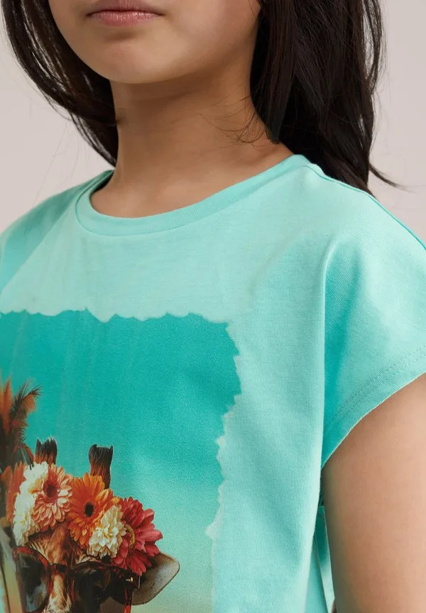 Футболка с принтом We Fashion, Turquoise — фото 3
