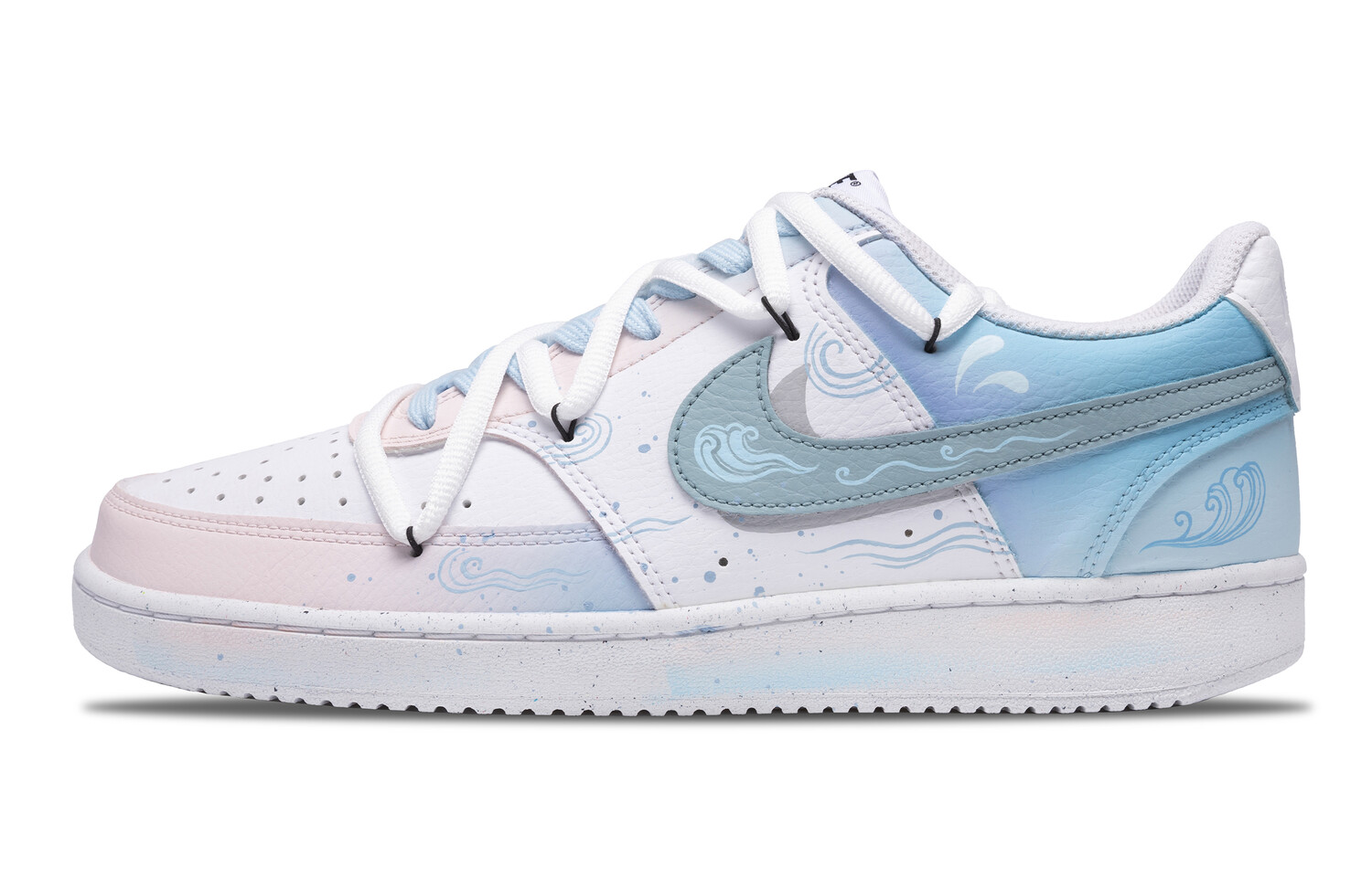 

Кроссовки Nike Court Vision 1 Skateboarding Shoes Men Low-top Blue/White/Pink, синий/белый/розовый