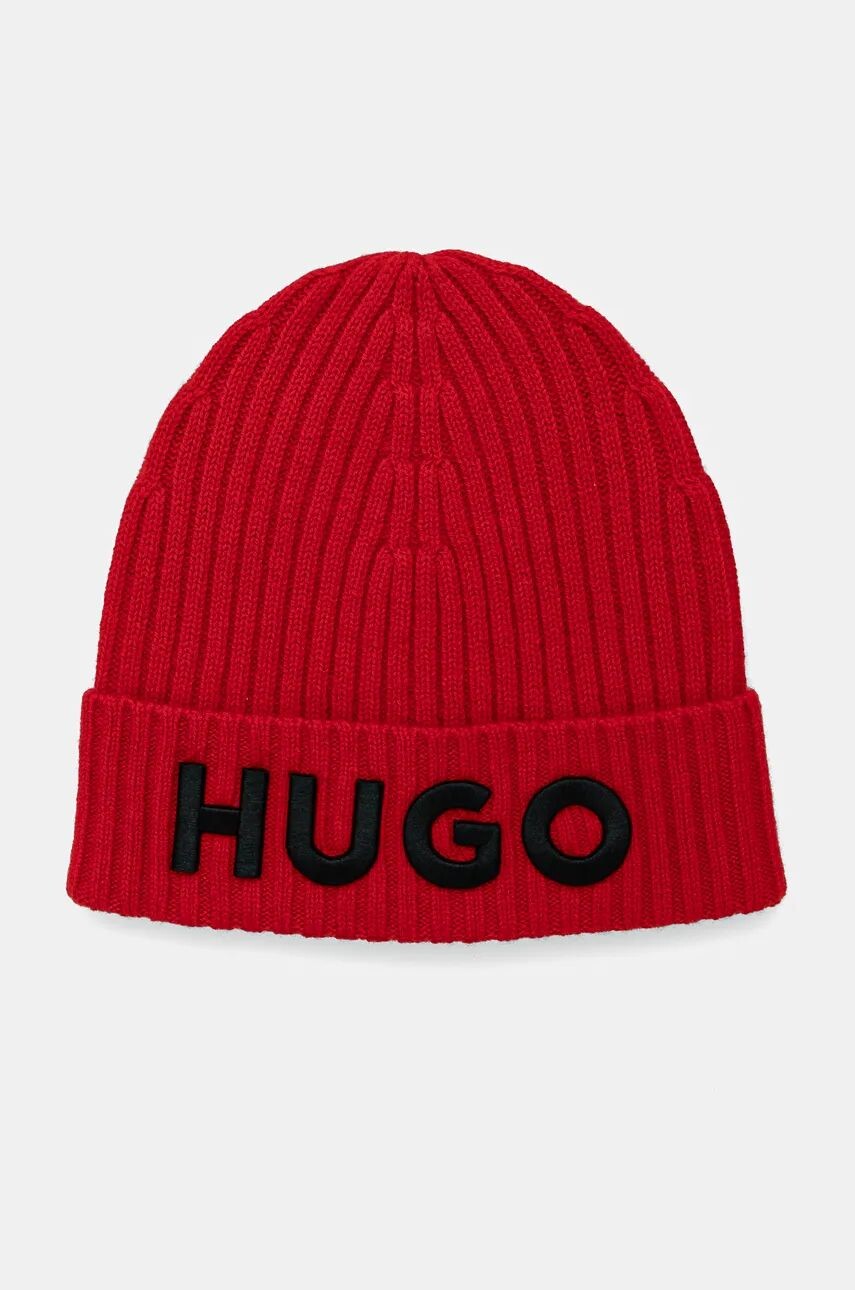 

HUGO шерстяная шапка, красный