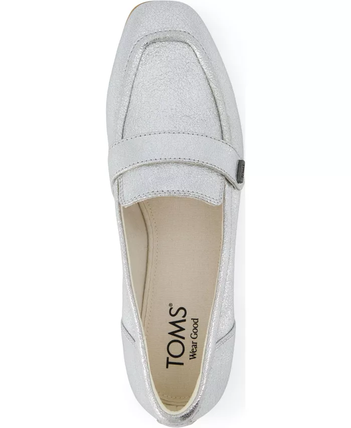 Женские лоферы Lynette без шнуровки TOMS, серебряный — фото 4