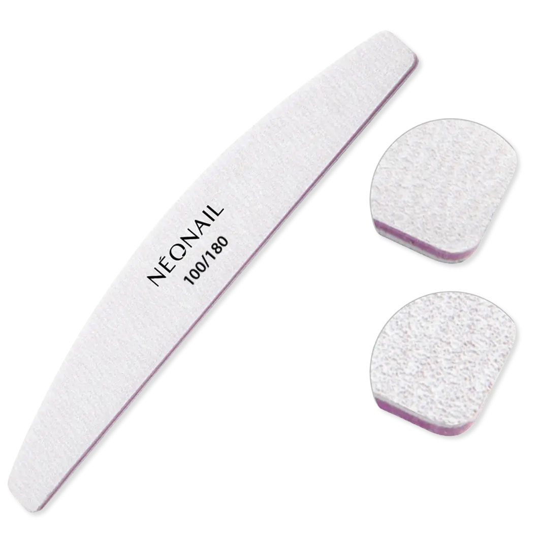 

Пилочка для ногтей nail file grey arc 100-180 Neonail, количество 1 шт.