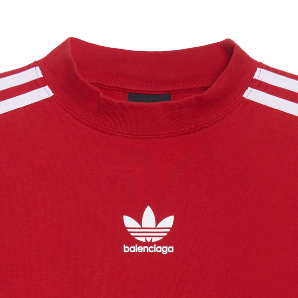 Футболка x adidas t-shirt oversized 'red' Balenciaga, красный — фото 3