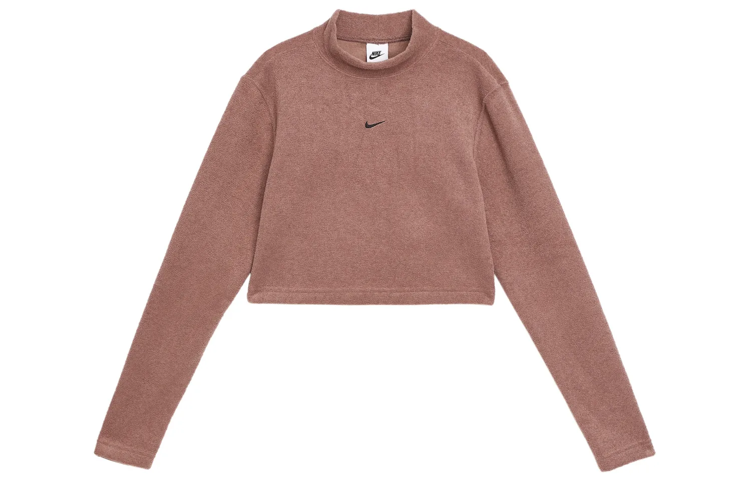 Флисовый лонгслив-кроп топ Phoenix Nike, Smoky Purple Red