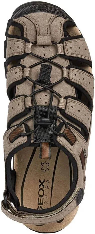 Мужские сандалии Uomo Strada B с закрытой подошвой Geox, Taupe Black — фото 4