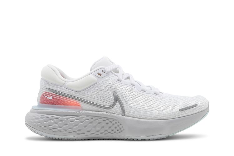 

Кроссовки ZoomX Invincible Run Flyknit 'White Metallic Silver', белый