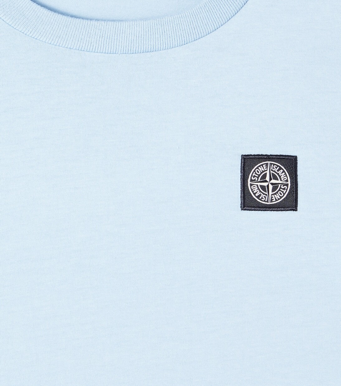 

Толстовка из хлопкового джерси Compass Stone Island Junior, светло-синий