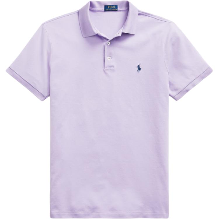 

Хлопковая поло Polo Ralph Lauren, розовый фиолетовый