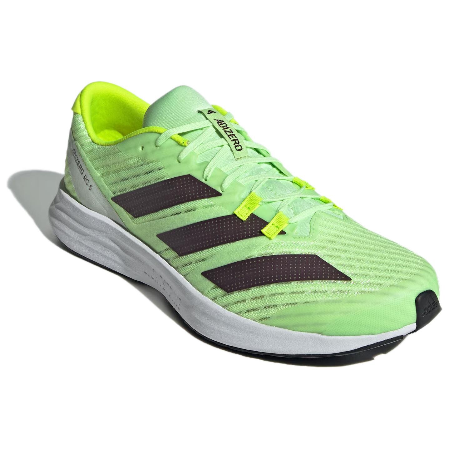 Кроссовки Adizero RC 5 унисекс с низким верхом зеленого/яркого лимонно-желтого цвета Adidas — фото 4