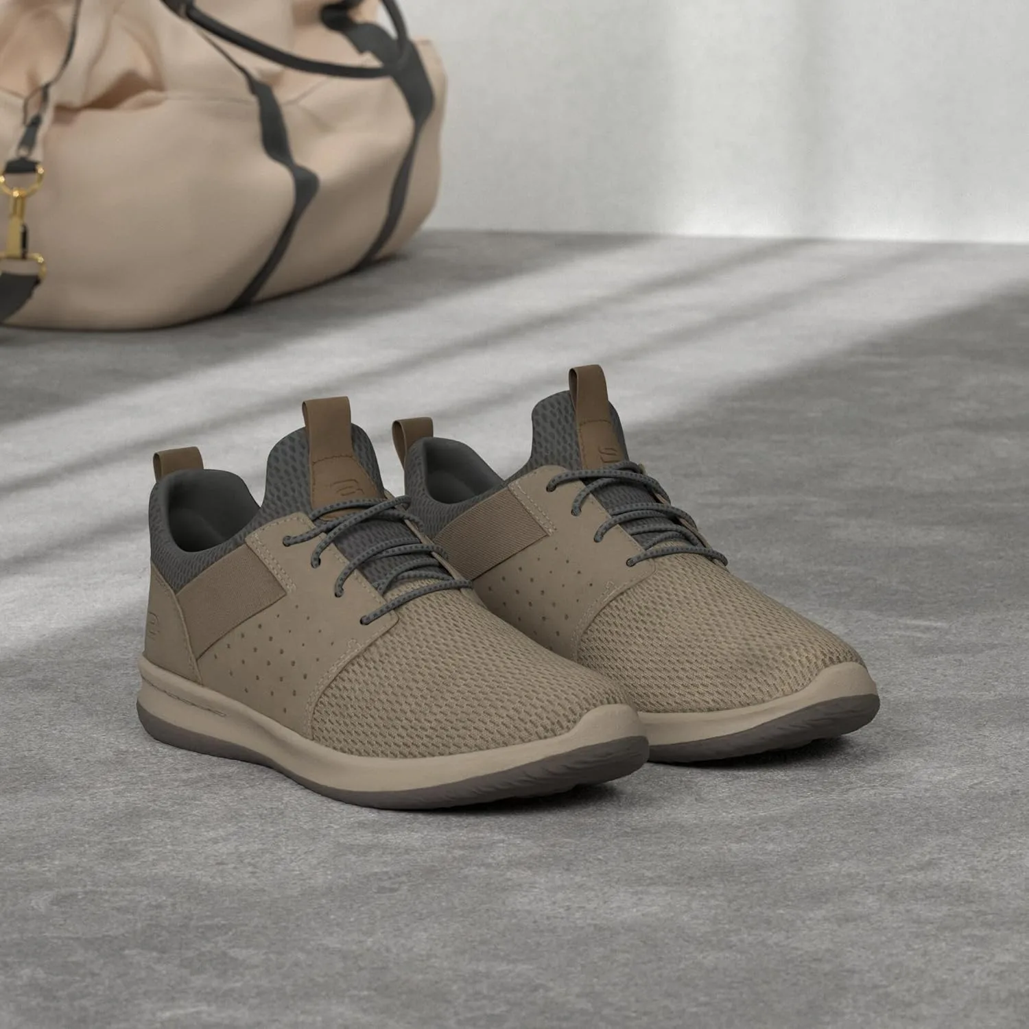 Мужские кроссовки Skechers Delson Camben, серо-коричневый — фото 3