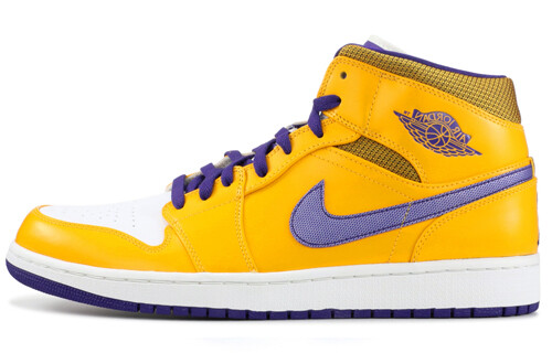 

Кроссовки JORDAN 1 Mid Lakers, Оранжевый, Кроссовки JORDAN 1 Mid Lakers