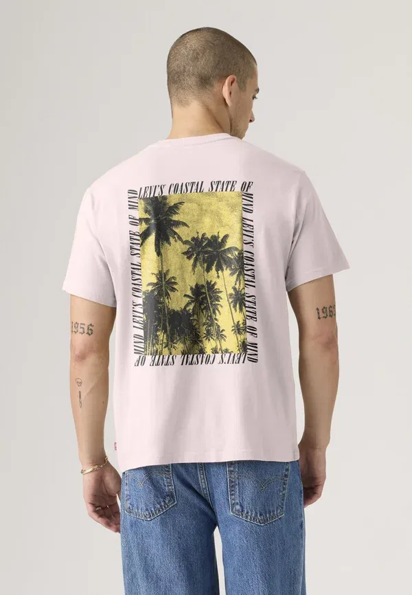 Футболка Levi'S Relaxed fit print, кристально-розовый