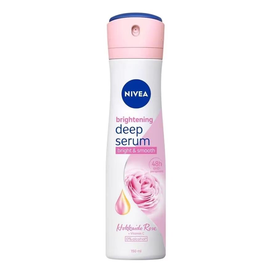 

Nivea Осветляющая глубокая сыворотка Спрей с розой Хоккайдо 150 мл. Новости, Pink