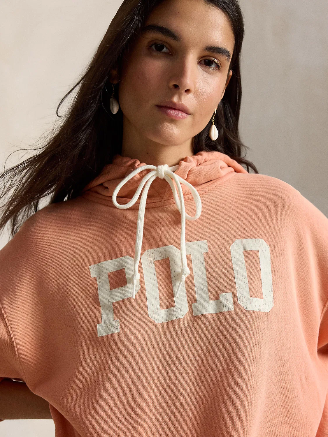 Толстовка Polo Ralph Lauren ISLAND кораллового цвета — фото 2
