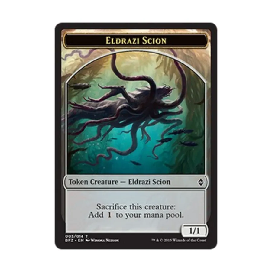 

CCG Эльдрази Потомок — Жетон № 3 (С), MTG - Battle for Zendikar