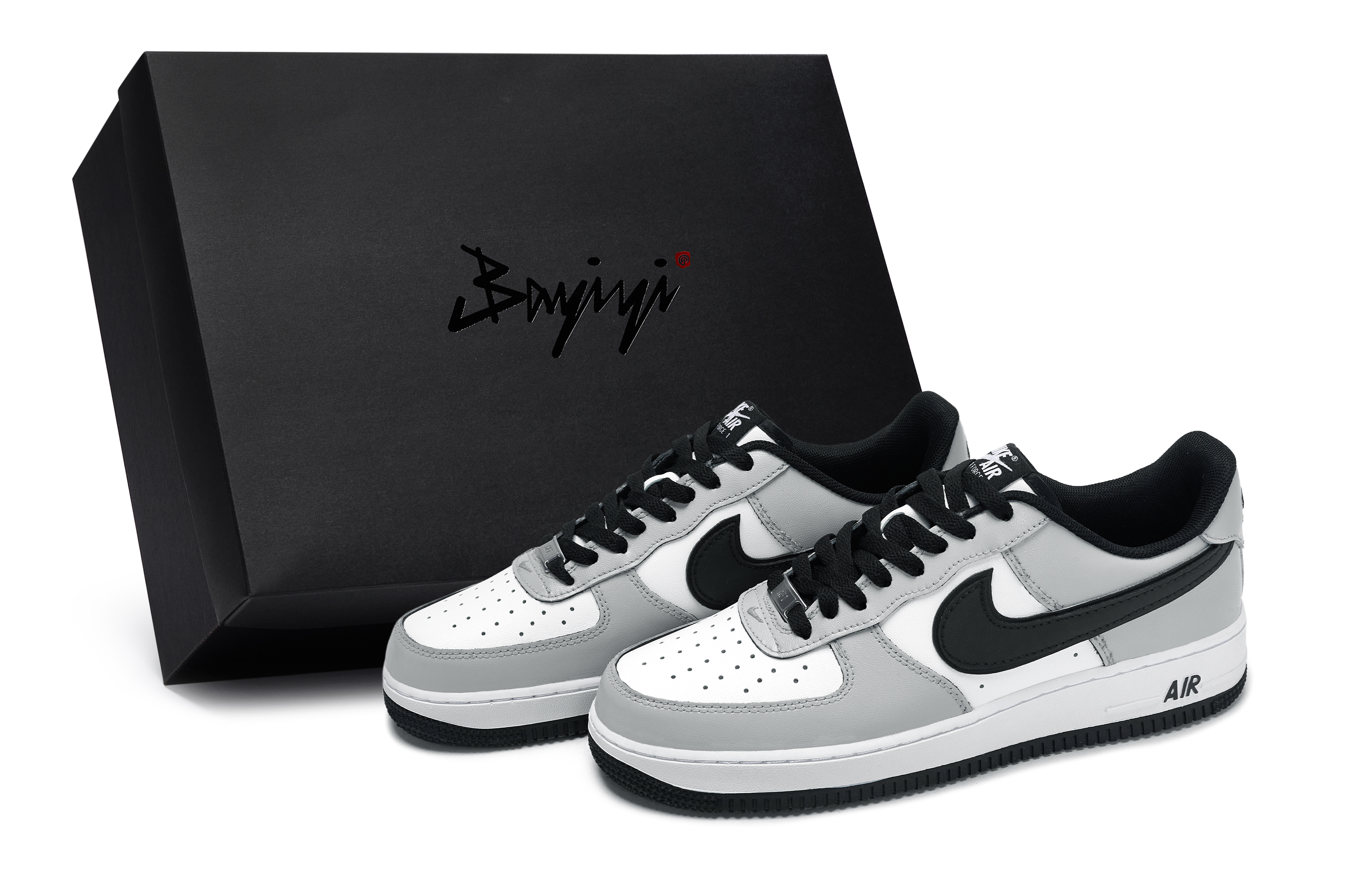 

Nike Кроссовки Air Force 1 811 Manufacturing, дымчато-серые, мужские, низкие, для скейтбординга, черные, белые, серые