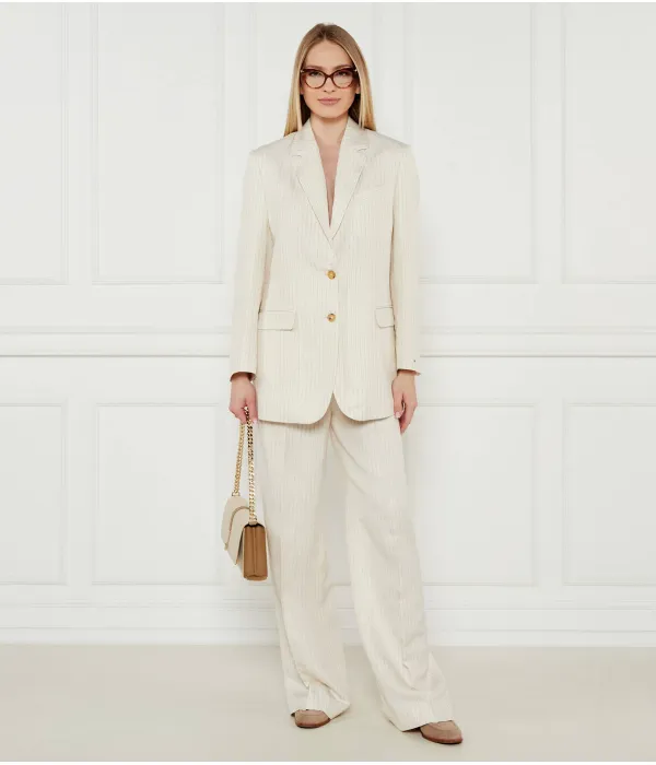 Элегантный жакет Relaxed fit Tommy Hilfiger, бежевый — фото 2