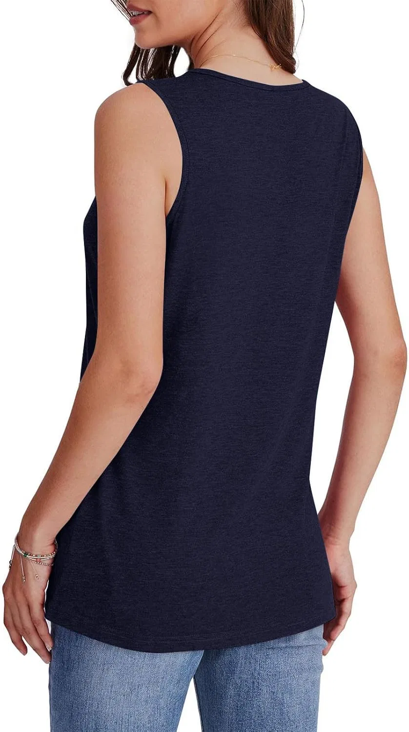 Топ женский на бретелях, V-образный вырез, Polyester, Navy — фото 3