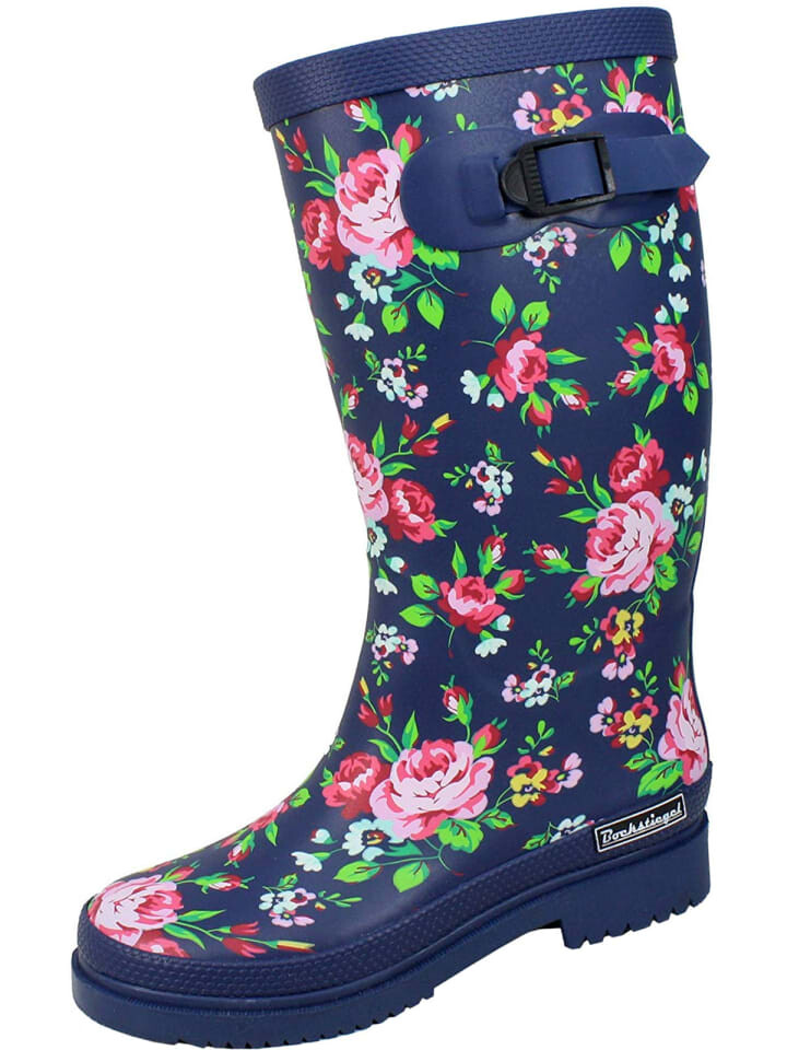 Резиновые сапоги Bockstiegel Regenstiefel Julia, цвет dunkelblau/multi