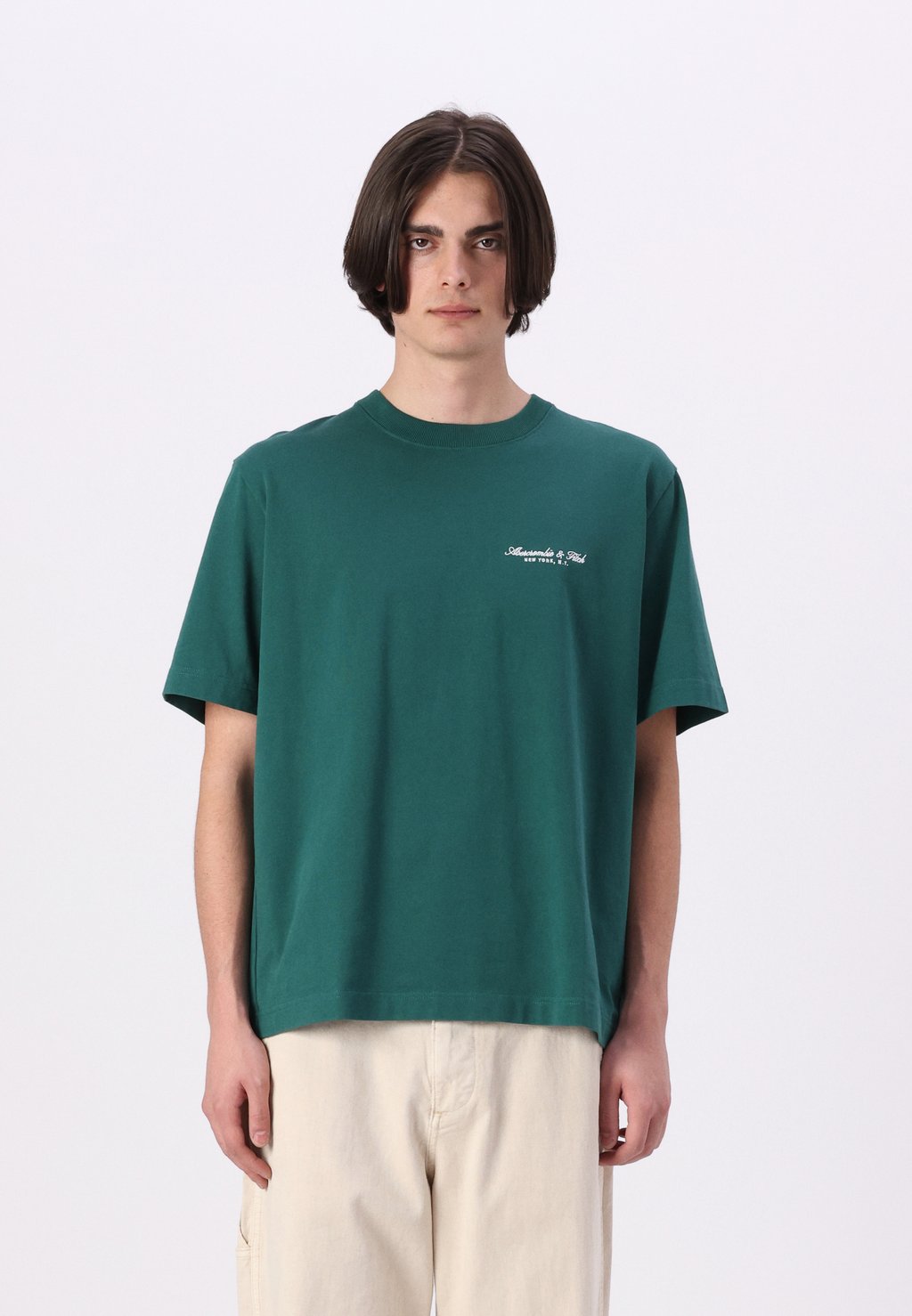 

Базовая футболка EMEA PREMIUM TREND LOGO Abercrombie & Fitch, зеленый