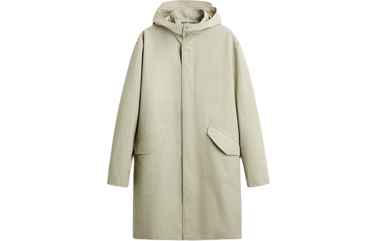 

Пальто мужское пыльно-зеленое Zara, зеленый
