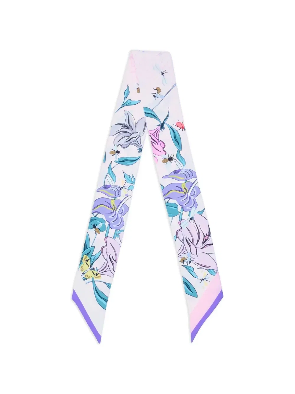 Ободок с цветочным принтом Lancel, белый