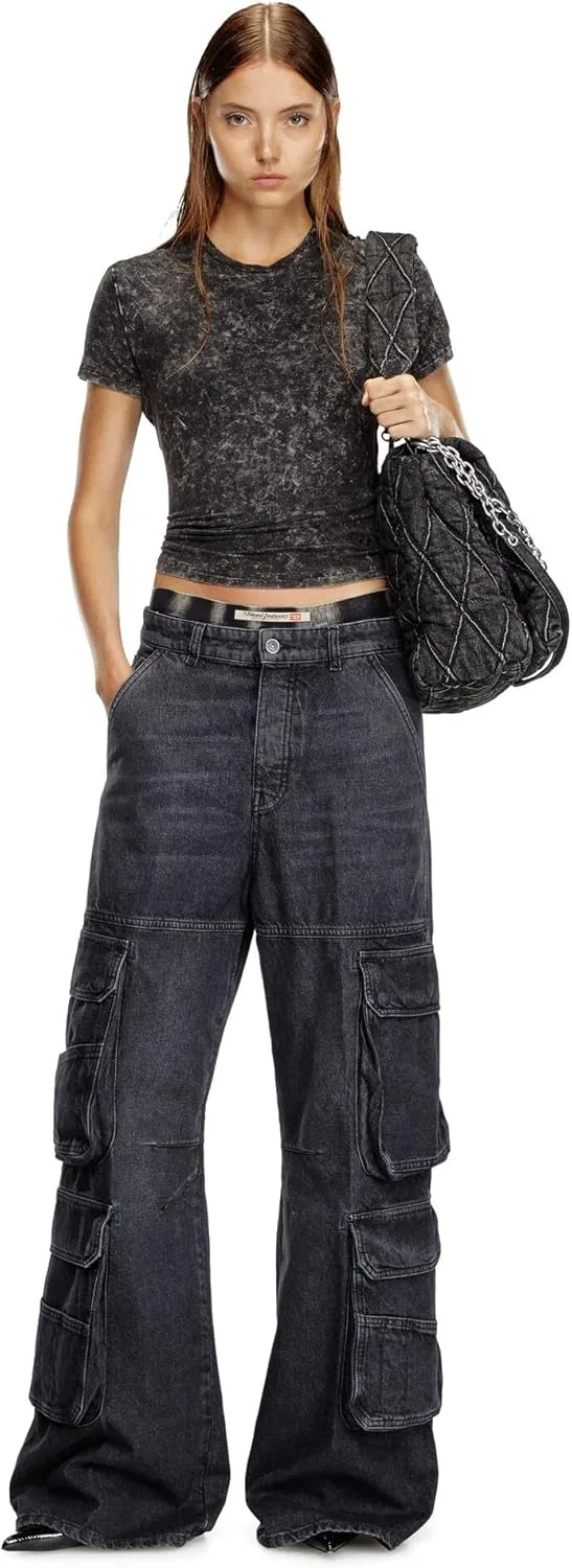 Джинсы Diesel 1996 D-Sire Relaxed, Black/Denim — фото 3