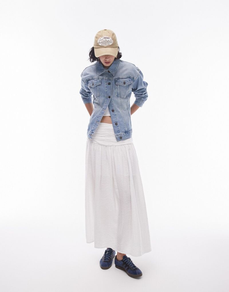 

Topshop – джинсовая куртка Trucker с отбеленным эффектом