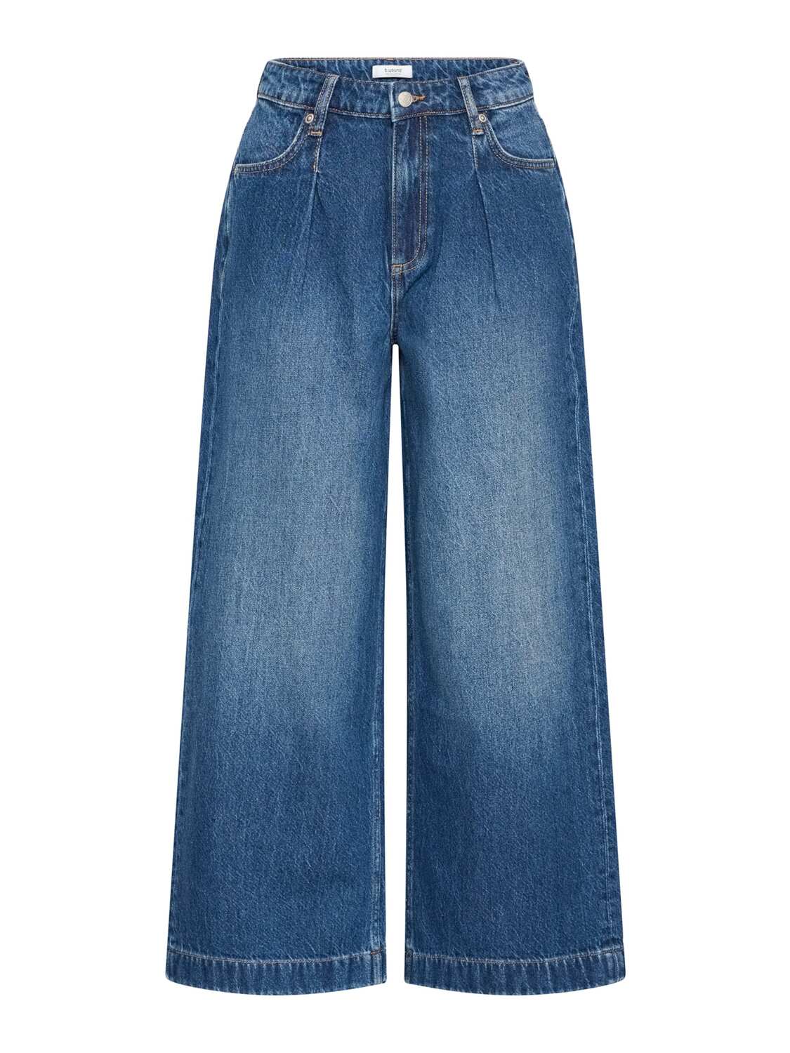 

B.young Широкие плиссированные джинсы 'BYKANOA' в синем дениме