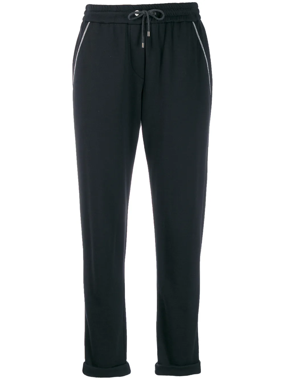 

Спортивные зауженные брюки из джерси Brunello Cucinelli, синий