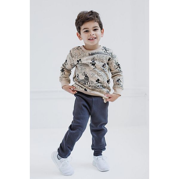 Комплект из флисовой толстовки и брюк Disney Imagikids, Mickey Mouse Gray — фото 2