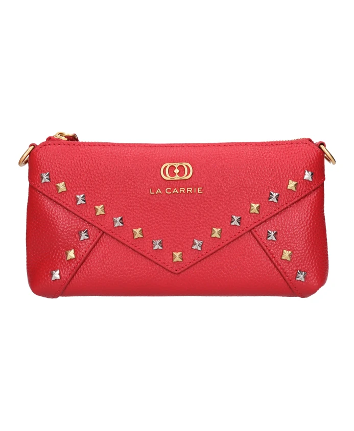 

Легкомысленная маленькая кожаная сумочка La Carrie, красный