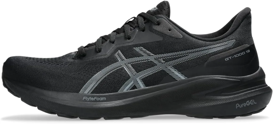 Беговые кроссовки Asics GT-1000 13 для мужчин, черный/серый — фото 4