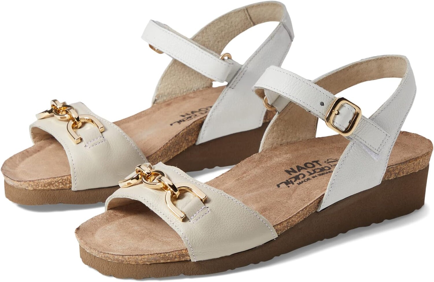 Босоножки Aubrey Naot, цвет Soft Ivory Leather/Soft White Leather