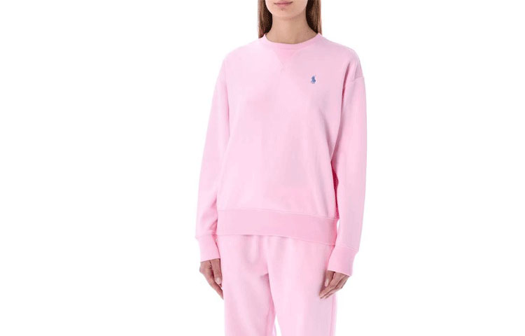 

Polo Ralph Lauren Свитшот Women's Pink с круглым вырезом, умеренно приталенный, Regular