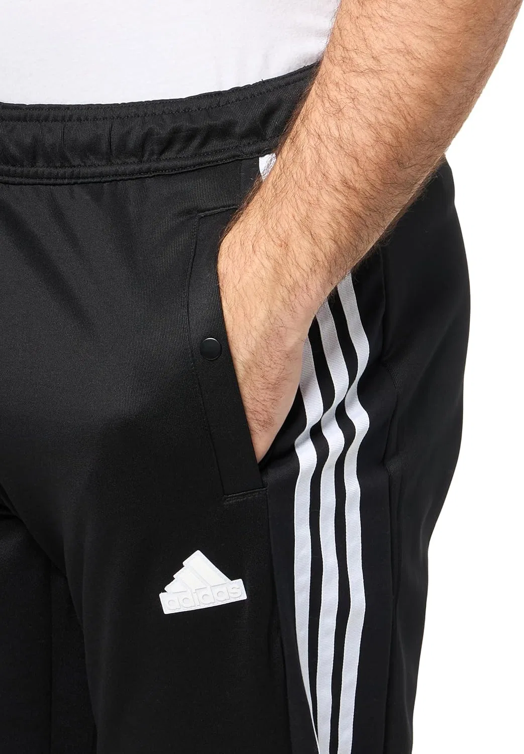 Мужские спортивные брюки adidas Tiro Material Mix, повседневные, черные — фото 3