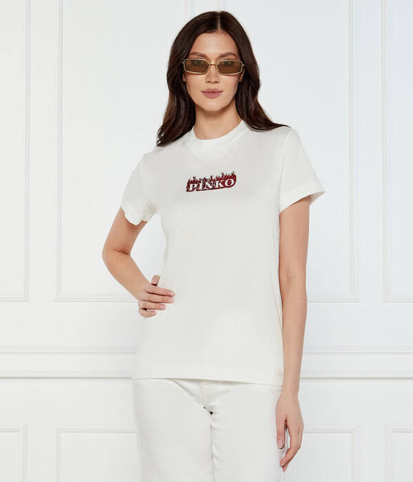 

Футболка обтягивающая Regular fit Pinko, белый