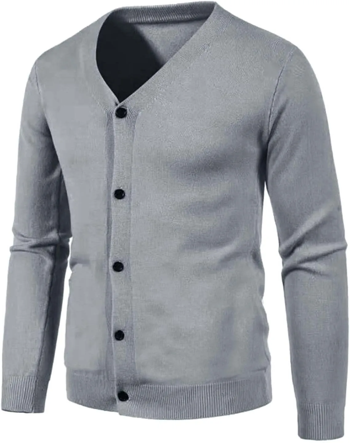 

Мужской кардиган свитер Vintage Striped V-образный вырез длинный рукав CAOQAO