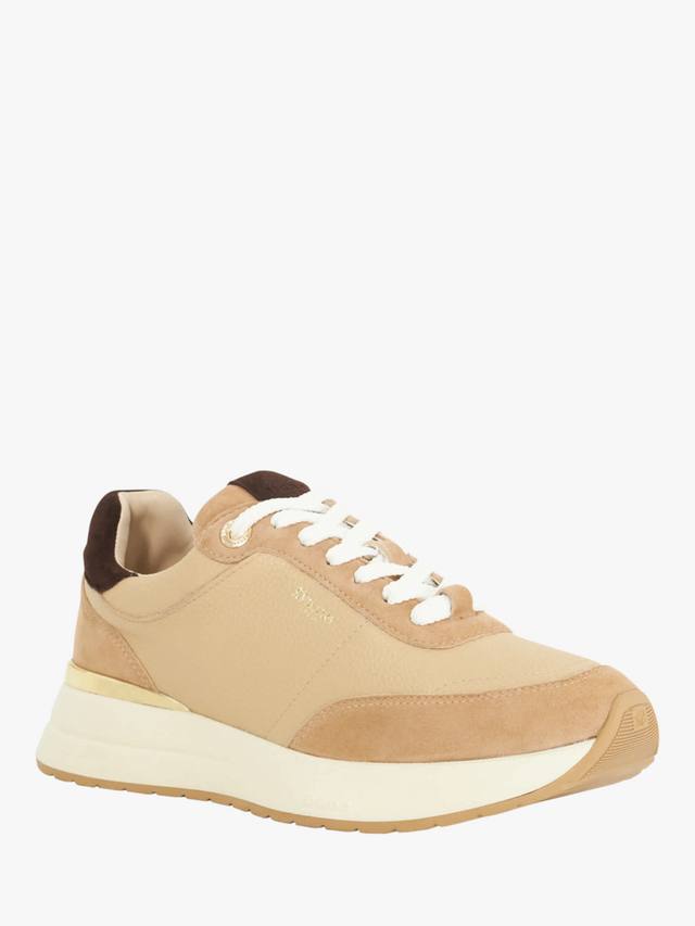 Кроссовки Emotion Lace Up из натуральной кожи Dune London, Camel — фото 4