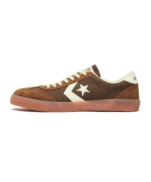 Мужские кроссовки CONVERSE ROADCLASSIC SK OX из канваса и замши бордовые — фото 3
