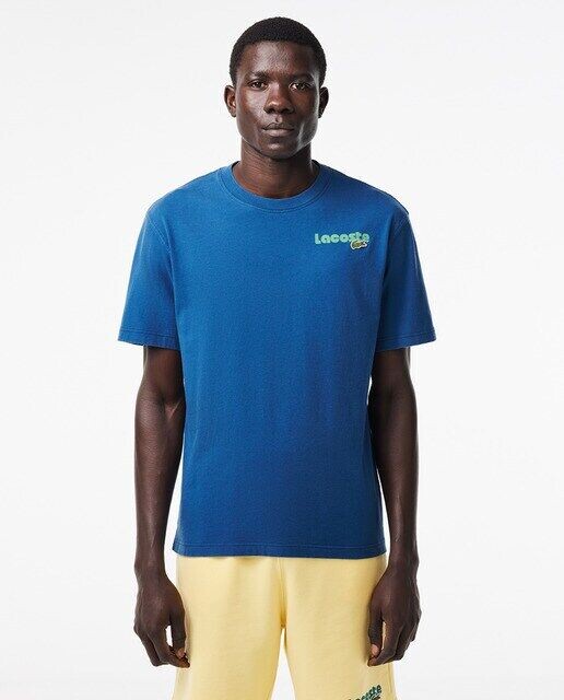 

Футболка с эффектом градиентной стирки и принтом Lacoste Lacoste, синий